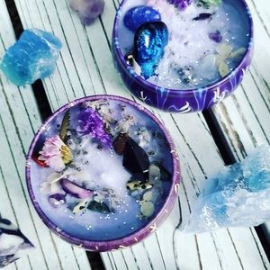 Gem Fairy Pool Crystal Soy Candles Energy Crystals